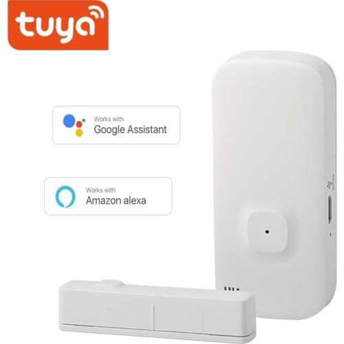 WiFi Door/Window Sensor With Battery Recharge Port Support Alexa Google Home Wireless Open Closed Detectors Notification Alert