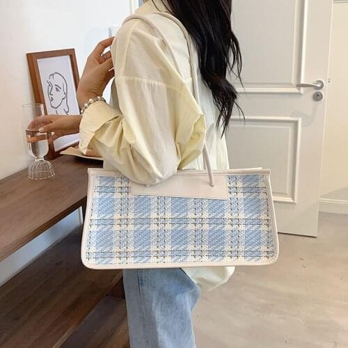 Luxury Maoni Lattice Tote Bags For Women 2021 Autumn Popular Big Handbag Ladies Designer High-Capacity Shopping Shoulder Bag