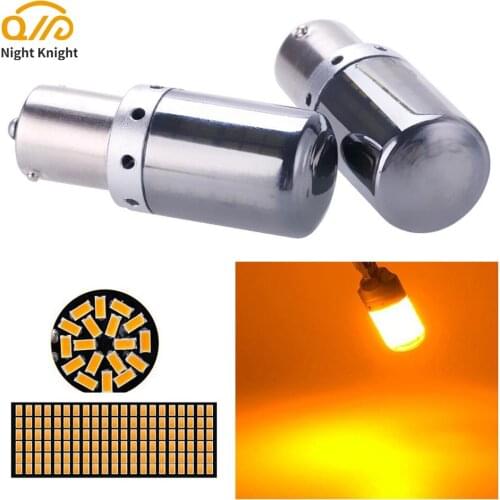 Night knight T20 7440 W21W LED Bulbs 144 Light Decoding Anti-Flash Car Turn Signal 1156 BA15S PY21W Canbus Auto Reverse Lamp 12V