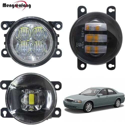LED Fog Light Assembly H11 Car Front Bumper Fog Lamp DRL Daytime Running Light 12V For Lincoln LS 2005 2006