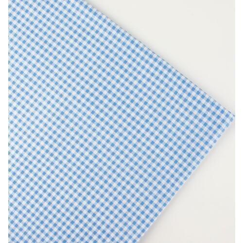 0.5 meter width 156cm blue vintage check Print Plain100% Cotton Fabric for Home Textile Patchwork Quilted Fabrics