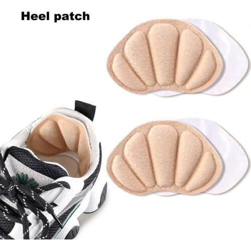 1Pair Shoes Insoles Anti Slip Sticky Fabric Cushion Pads Feet Care Tools Protector For Back Heels Rubbing Heel Shoes Inserts