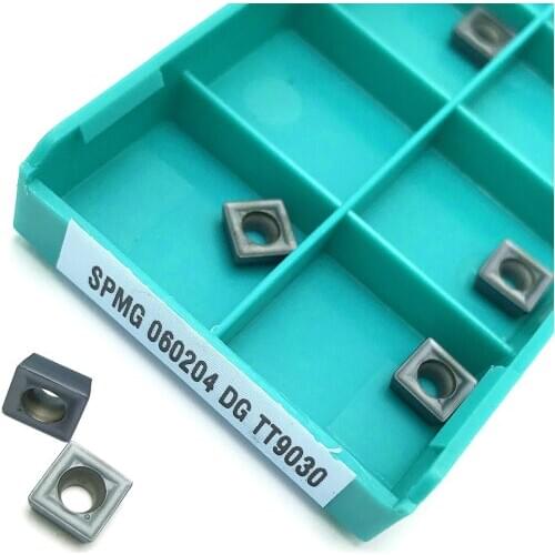 10PCS U-Drilling SPMG07T308 DG TT9030 carbide inserts turning tool SPMG 07T308 DG TT9030 metal Milling cutter turning insert