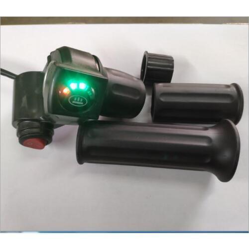 12-120v battery level/power indicator +half twist throttle with switch&display electric scooter tricycle bicycle MTB ATV parts