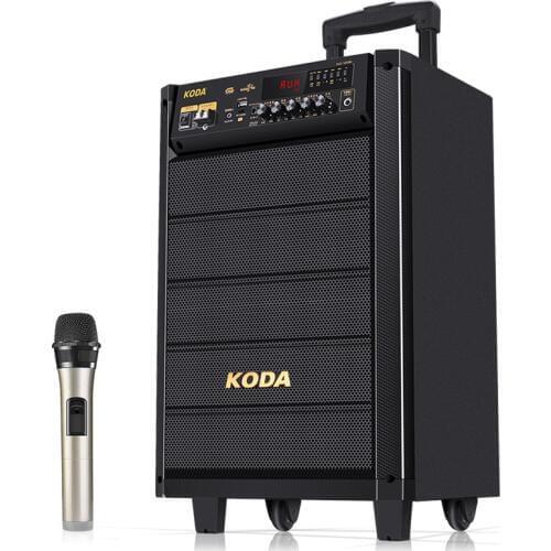 120W Big Power Speaker 12/8 Inch Outdoor Bluetooth Speaker Bass Stereo Surround Louderspeaker Mobile Trolley Speaker MIC TF USB