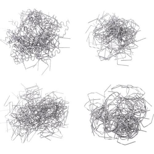 400Pcs Pre-cut Staples Hot Staples For Plastic Stapler Repair Kit Welder 4 Sizes