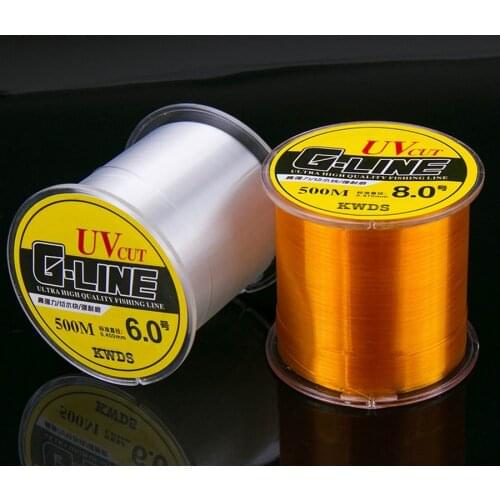 500 Meters Nylon Fishing Line 500M 0.3 0.4 0.6 0.8 1.0 1.2 1.5 2.0 2.5 3.0 3.5 4.0 4.5 5 6 7 8 9 10 11 12 13 14 15 16