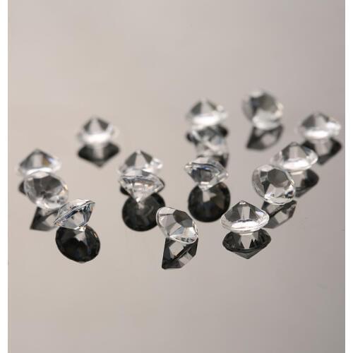 8mm Acrylic Wedding Party Decorations 2000pcs Table Scatters Crystal Beads Festival Rhinestone Glasses Ornaments Event Confetti