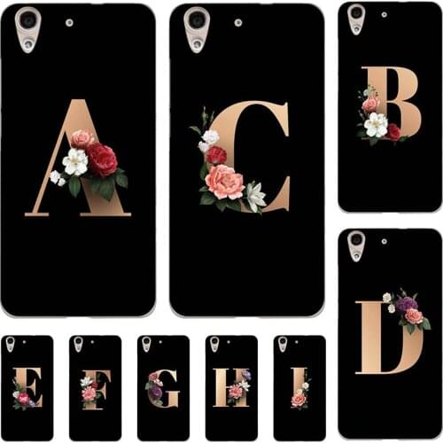 For Huawei Y6 ii 5.5" Y611 Y6ii CAM-L03 CAM-L21 CAM-L23 CAM-L32 CAM L03 L21 L23 Case Lovely Flowers Black Letters Soft TPU Cover