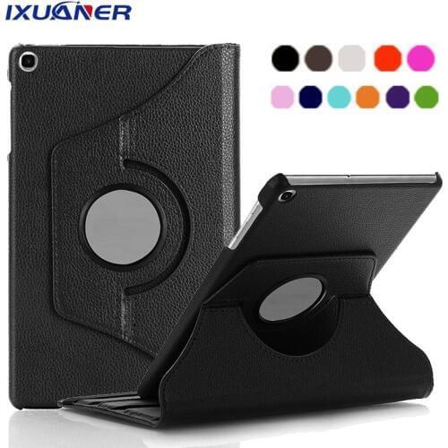 Litchi Fundas 360 Rotating Case for Samsung Galaxy Tab 8 2019 SM-T290 SM-T295 Tablet Stand Cover for Galaxy Tab A 8.0 2019 Case