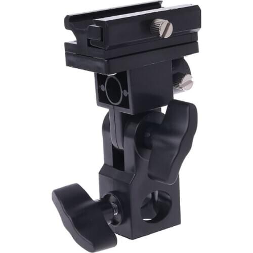 Photo Flash Adapter Hot Shoe Swivel Mount Light Stand Bracket B Umbrella Holder