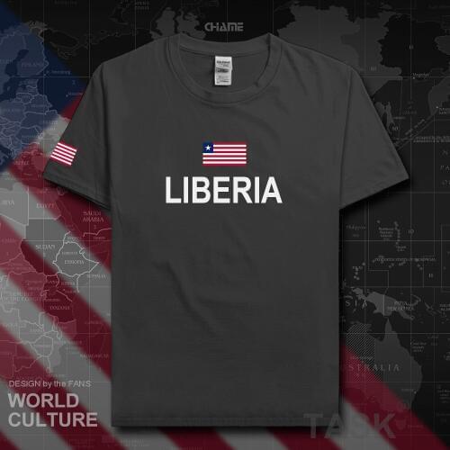 Liberia Liberian t shirt fashion 2017 jersey nation team 100% cotton t-shirt gyms clothing tees country sporting tshirt LR LBR