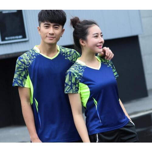 Women/men badminton sport wear t-shirts,Table tennis sport wear Jersey,polyester breathable fast drying Badminton Jerseys shirts