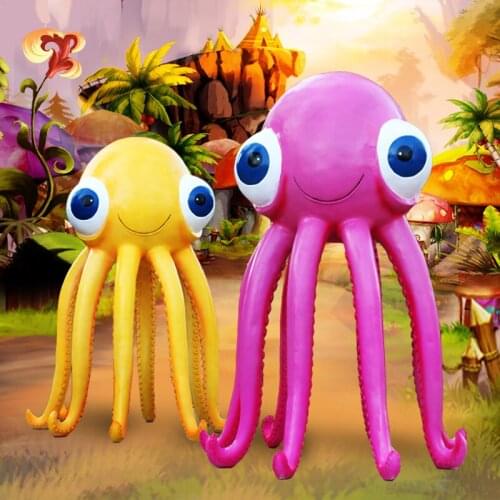 Customized Large Scale Octopus Sculpture Ocean Series Biological Decoration Landscape Outdoor Ornaments