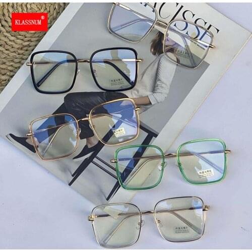 Big Frame Square Anti-blue Light Glasses Frame Oversized Computer Eyewear Frame For Women&Men Square Optical Glasses Eyeglasses