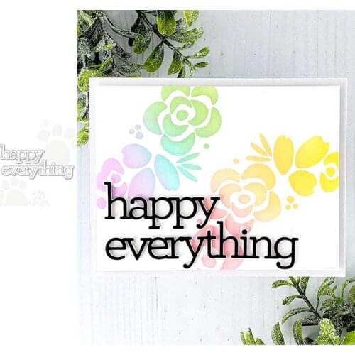 Happy Everything Metal Cutting Dies Scrapbook Diary Decoration Stencil Embossing Template DIY Greeting Card Handmade 2021 NEW
