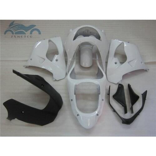 Free Customized fairing for Kawasaki Ninja fairings kit 1998 1999 ZX9R 98 99 ZX9R ABS plastic white body repair aftermarket set