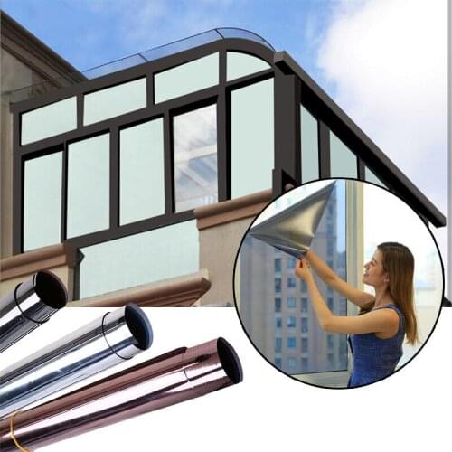 Glass Sticker Window Privacy,Mirror Insulation Solar Tint Window Film Stickers UV Reflective One Way Privacy Decoration