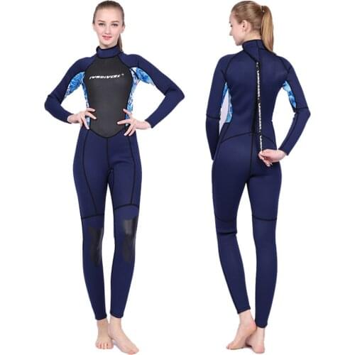 Neoprene 3MM Men Wetsuit Scuba Diving Body Suit Kitesurf Windsurf Swimming Spearfishing Clothes Hunting Underwater Fishing Surf