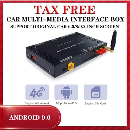 NEW 4+32G Carplay AI Box Car Android 9.0 System GPS for For VW/Volkswagen/Golf/Polo/Tiguan/Passat/b7/CC/SEAT/leon/Skod