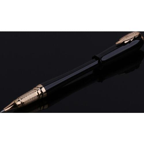 PICASSO 986 EXECUTIVE BLACK AND GOLDEN ROLLER BALL PEN LEAF FREE SHIPPING