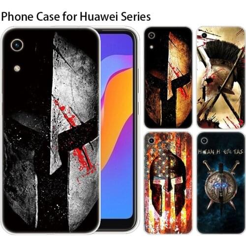 Luxury Silicone Case Spartan for Huawei NOVA 5 5i Mate 30 Lite Y9 Prime P Smart Z Plus 2019 Honor 8S 8A 9X 20 Pro Cover