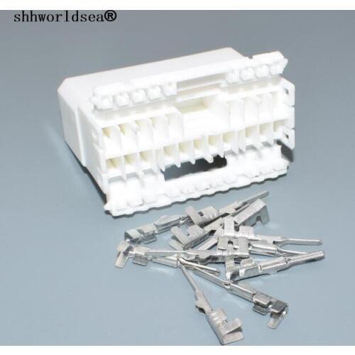 Shhworldsea auto 1.8mm 20pin plastic electric cable plug automotive wiring harness connector with pins 174936-1