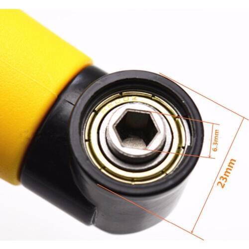 Right AngleDrill90 Degree Angled Drill Chuck Right Universal Bit Corner Angle Adapter Metal Easily Locks And Releases Drill Bits