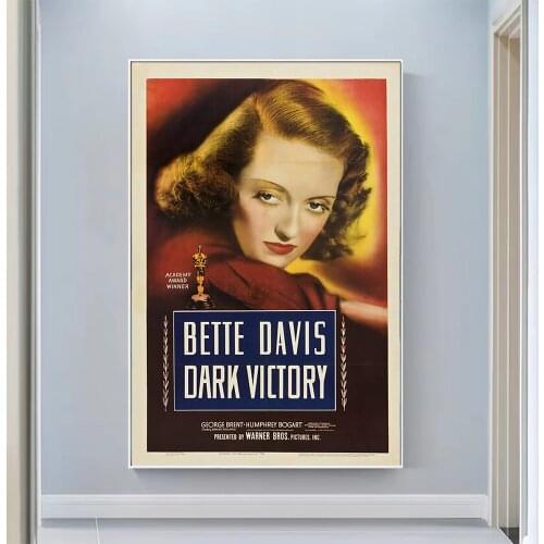 V0856 Dark Victory Vintage Classic Movie Wall Silk Cloth HD Poster Art Home Decoration Gift