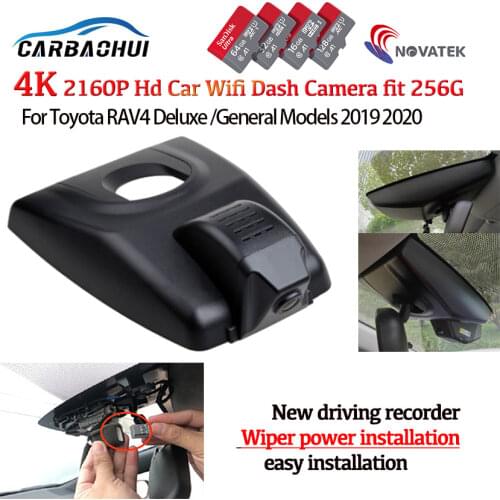 New Plug and play Car DVR Video Recorder Dash Cam Camera For Toyota RAV4 Deluxe General Models 2018 2019 2020 2021 4K hd 2160P