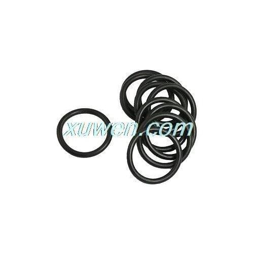 10 Pcs 39mm OD 31mm Inner Dia Nitrile Rubber O Ring Oil Seal Gaskets Black