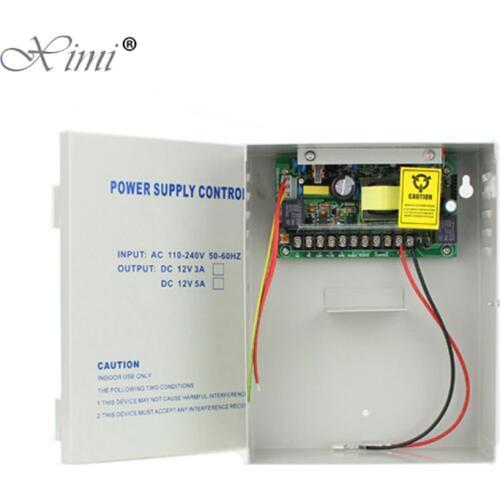 12V5A Access Control Power Supply Box 110-240V 50-60HZ Switching Power Supply UPS Power Box