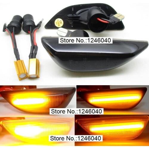 2PCS Led Dynamic Side Marker Turn Signal indicatorLight lamp For Opel Mokka 2012-2016 Mokka X 2016-2019 Chevrolet Trax 2013-2019