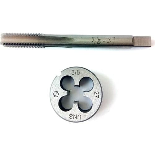 3/8-27 Tap And Die Set UNS British Made Right Hand HSS Taper