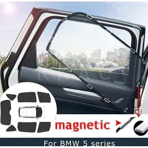 Car Windows Magnetic Sunshade For BMW 5 series Touring F11 2010-2016 Sun Visor Cover