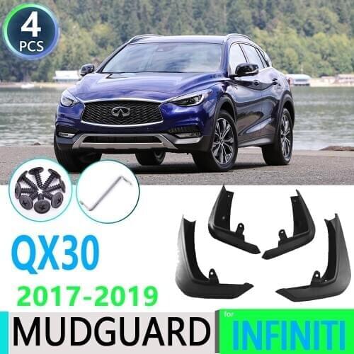 For Infiniti QX30 2017 2018 2019 Car Fender Mudguard Mud Flaps Guard Splash Flap Car Accessories