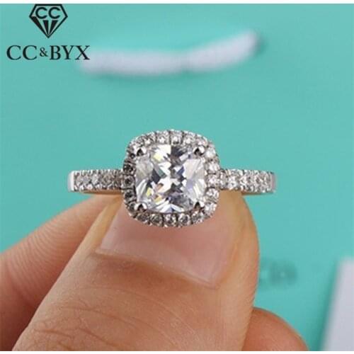 CC Vintage Rings for Women Engagement Wedding Accessories Classic Ring Fashion Jewelry Anillo Bijoux Femme Bague Anel