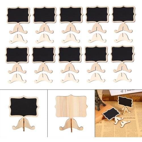 Mini Wooden Chalkboards Chalkboard Message Number Tag Wooden Table Stand Christmas Wedding Decoration Party Supply