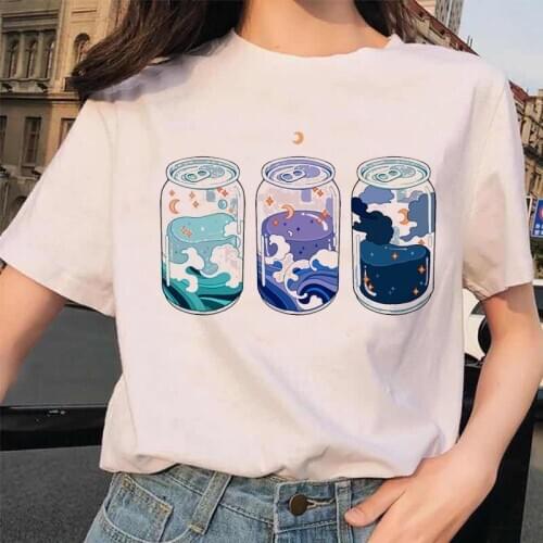 T-Shirt Cute Gothic Tops Vintage Strawberry Milk Tshirt Women Summer Clothes T Shirt Grunge Aesthetic Streetwear Kawaii Tshirts