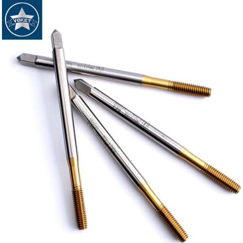 HSSE Metric Long Shank 100MM With Tin Forming Tap M1.6 M2 M2.5 M2.6 M3 M3.5 M4 M5 M6 M8 M10 X0.45 X1.75 thread screw taps X100L