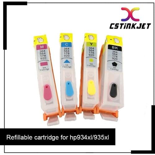 5 Sets Refillable cartridge for hp Officejet Pro 6830 6230 6812 6815 6835 6820 ,for hp 934xl 935 xl cartridge with chip