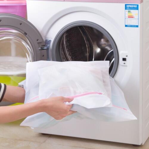 OTHERHOUSE Nylon Laundry Bag Bra Lingerie Socks Underwear Clothes Washing Machine Protection Zip Net Mesh Bags Laundry Basket