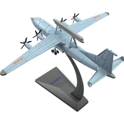 Diecast 1:200 Alloy Finished Product Simulation Model KJ-200 Early Warning Aircraft Alloy Airplane Model Desktop Decorations