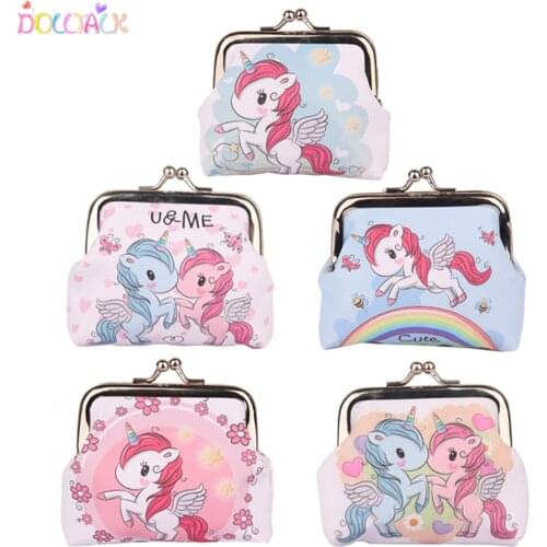 Cute Unicorn High-quality& Exquisite Bag For Doll Clutch Bags Coin Purse For Dolls Slao For Little Girls Accessories For Women