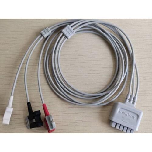 Mindray EY6305A Benevision TM-60 TM-80 TM60 TM80 3-guide clip type 36-inch new telemetry lead cable