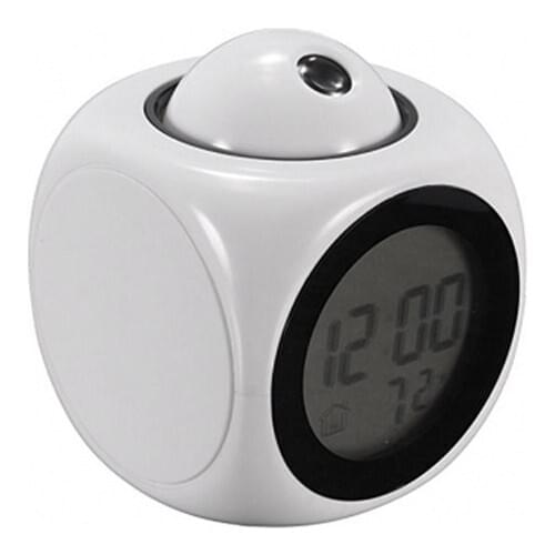 Multifunction LCD Display Voice Talking Projection Time Temp Display Alarm Clock