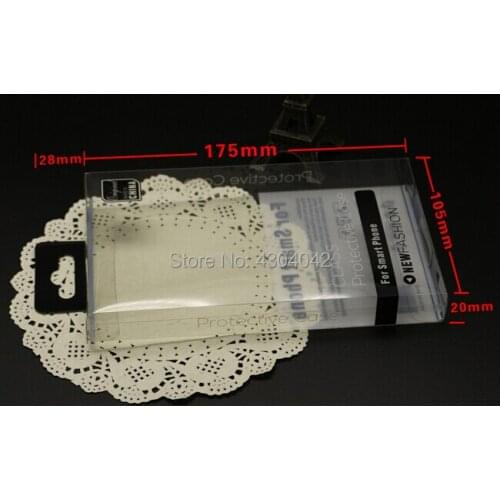 Larger size Fashion Blister Retail Box Cell Phone Case Packaging Box For iphone 8 7 Plus Note7 S8 S9 Transparent Plastic PVC Box