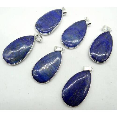 Natural stone lapis Turquoises Quartz Crystal Opal Water droplets pendants for diy Jewelry making necklace Accessories1pcs A1