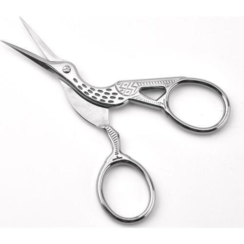 Stainless Steel Stork Shape Makeup Scissor Nose Hair Shear Eyebrow Scissors Crafting Tool DIY Sewing Scissor Make Up Tools