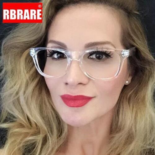 RBRARE Classic Myopia Glasses Women Anti Blue Light Glasses Square Eyeglasses Nearsighted Prescription Glasses Gafas Para Leer